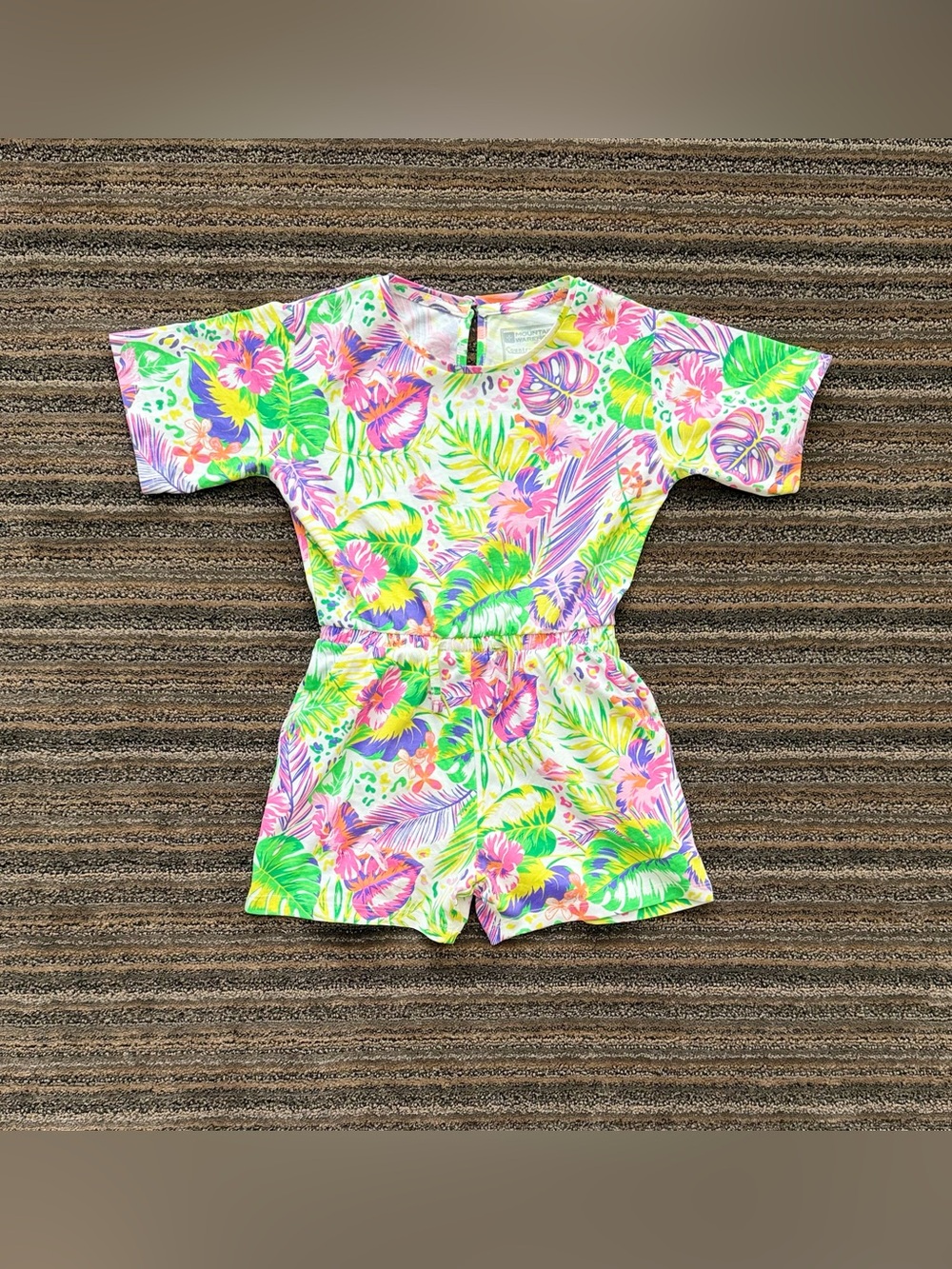 Mountain Warehouse Girls' Tropical Print Short Romper - Multicolor